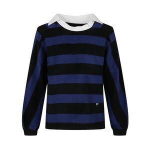 Ader Error Men Striped Polo Sweatshirt